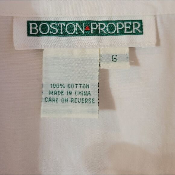 Boston Proper White Button Down Shirt - Picture 2 of 13